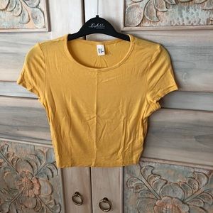 Topping USA Yellow Crop Tee